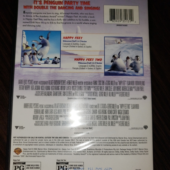 happy feet 1 & 2 collection dvd - Picture 2 of 2